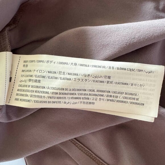 Abercrombie & Fitch Soft A&F Collection Corset Square Neck Top in Taupe - Picture 4 of 5